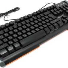 Проводная Клавиатура с RGB подсветкой Oklick 717G Black Death